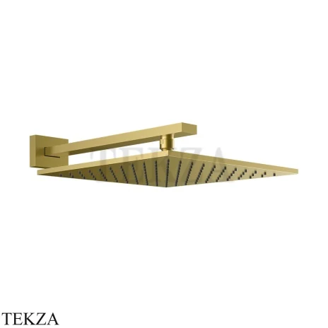 Gessi Rettangolo shower Верхний душ с кронштейном 15185-716, Gold Br. PVD