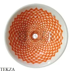 TalaVera Раковина накладная, цвет оранжевый T027