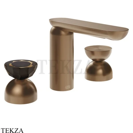 Gessi Perle Смеситель для раковины на 3 отв., без гарнитура 74896-708, медь Brushed