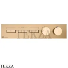 Gessi HI-FI Термостатический смеситель на 3 потока, внешняя часть 63014-735, Warm Bronze Gessi HI-FI Термостатический смеситель на 3 потока, внешняя часть 63014-735, Warm Bronze