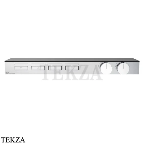Gessi HI-FI Термостатический смеситель с полочкой, на 4 потока, внешняя часть 63026-031, хром глянец