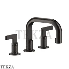 Gessi INCISO Смеситель для раковины, с донным клапаном 58011-707, Black Metal brushed