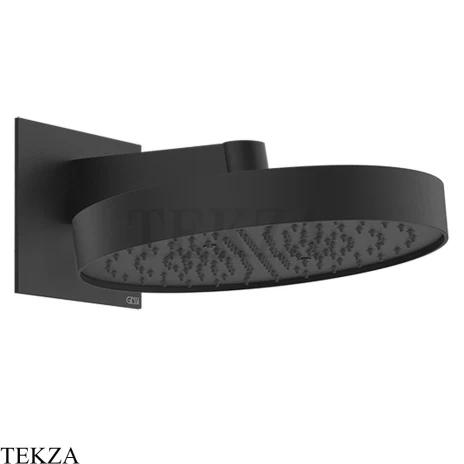 Gessi Incastri Верхняя лейка D30 с кронштейном из стены 63049-299, черный матовый