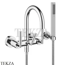 Dornbracht TARA Смеситель для ванны на стену, с гарнитуром 25133882-00, хром глянец