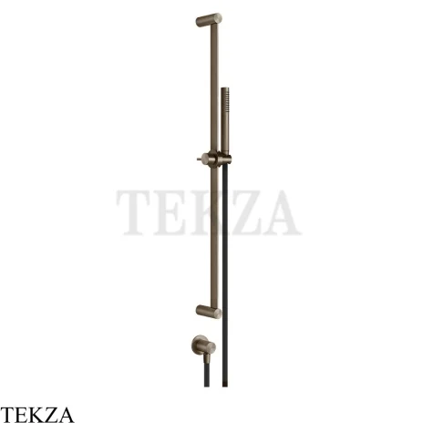 Gessi 316 SHOWER Душевой гарнитур с выводом для шланга 54045-761, Coffee Bronze Brushed PVD