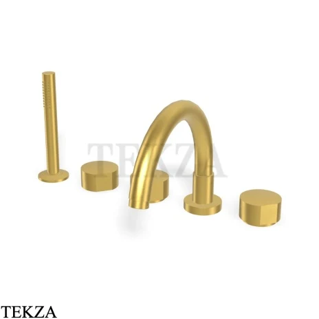FIMA Carlo Frattini SO Смеситель на борт ванны ( ручки отдельно) F3174OS, brushed gold