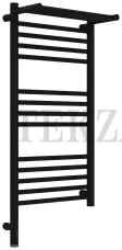 Сунержа Богема 3.1 Полотенцесушитель электрический с полкой 800х400 МЭМ левый 31-6006-8040, Матовый чёрный Сунержа Богема 3.1 Полотенцесушитель электрический с полкой 800х400 МЭМ левый 31-6006-8040, Матовый чёрный