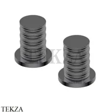 Ritmonio Diametro35 Impronte RIGO Ручки для смесителя PR51MB013 BLX, Brushed Black Chrome