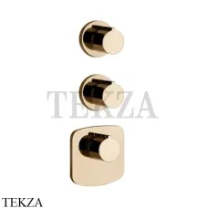 Gessi Ingranaggio-Anello Термостат для душа, 2 потока, внешняя часть 43234-735, Warm Bronze