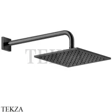 Gessi RILIEVO Верхняя душевая лейка с кронштейном 59158-706, Black Metal