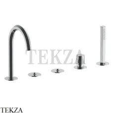 Fantini Venezia Смеситель на борт ванны с изливом (ручки отдельно), 2902N465S, Хром глянец