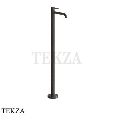 Gessi 316 FLESSA Смеситель для раковины напольный, внешняя часть 54097-707, Black Metal Brushed PVD