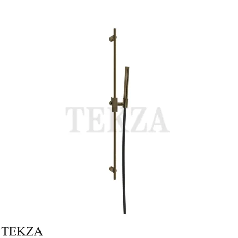 Gessi INGRANAGGIO Штанга в комплекте с душевой лейкой 63584-713, Antique Brass