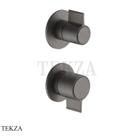 Fantini Flora Смеситель для душа, 3 потока, внешняя часть 76P5J787B, Matt Gun Metal PVD