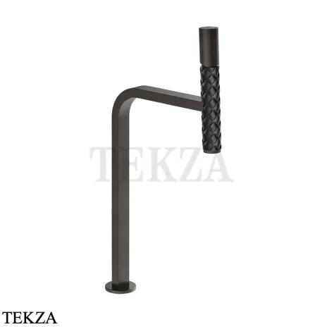 Gessi Pelle Tresse Смеситель для раковины высокий, с донным клапаном 78653-440, Nero/ Black Metal Br. PVD