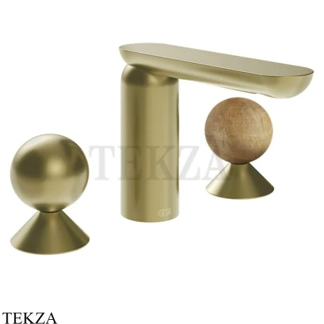 Gessi Perle Смеситель для раковины на 3 отв., без гарнитура 74035-727, шампань Brushed