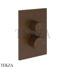 Gessi Habito RIGATO Термостат для душа, 2 потока, внешняя часть 73535-845, Dark Bronze