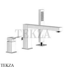 Gessi RETTANGOLO K Смеситель для ванны на 3 отверстия 53037-031, хром глянец