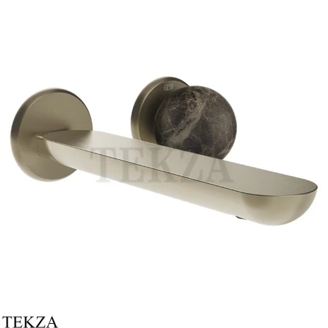 Gessi Perle Смеситель для раковины, внешняя часть 74188-149, нерж. сталь Brush / никель Brushed