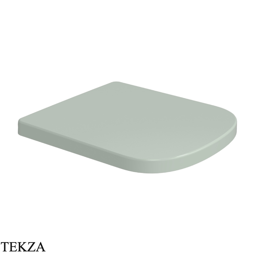 Flaminia Play сиденье с крышкой обхватывающее с микролифтом 36×42,5×3,6 см, зелёный Verde Giada глянец