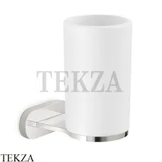 Newform O’RAMA Стакан подвесной с держателем,  керамика 67205.M0.070, Titanium satin