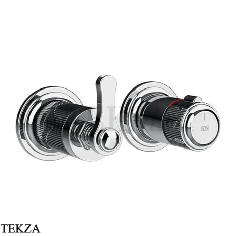 Gessi VENTI20 Термостат для душа, 3 потока, внешняя часть 65237-031, хром глянец