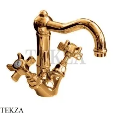 Nicolazzi DAMES ANGLAISES  Смеситель для раковины, с донным клапаном, 1432BZ18, бронза classic