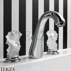 Oasis SEAHORSE Смеситель для раковины на три отверстия, с донным клапаном 000RBSH080CR, хром глянец