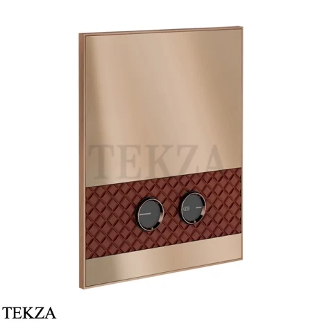 Gessi Pelle Tresse Клавиша смыва для инсталляции Geberit omega 12, 78915-445, Red Cherry/ Copper Br. PVD