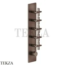 Gessi INCISO WELLNESS Термостат 5 выходов, внешняя часть 58230-845, Dark Bronze
