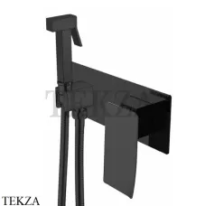 Boheme Q.2 Гигиенический душ со смесителем, комплект 147-BВ.2, Черный матовый