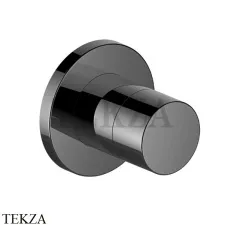 Keuco IXMO Pure Вентиль переключатель на 2 потока, круг, внешняя часть 59556130001, Хром черный шлифованный