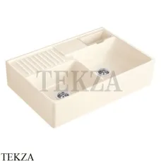 Villeroy & Boch DOUBLE-BOWL SINK Кухонная мойка, с двумя чашами, с ручным управлением 632391KR, Cream Ceramicplus