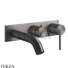 Gessi 316 BATH Смеситель для ванны, внешняя часть 54136-707, Black Metal Brushed (снято с производства)