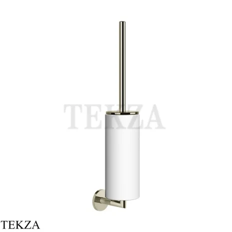 Gessi ANELLO Туалетный ершик настенный, композит белый 63719-720, Nickel PVD