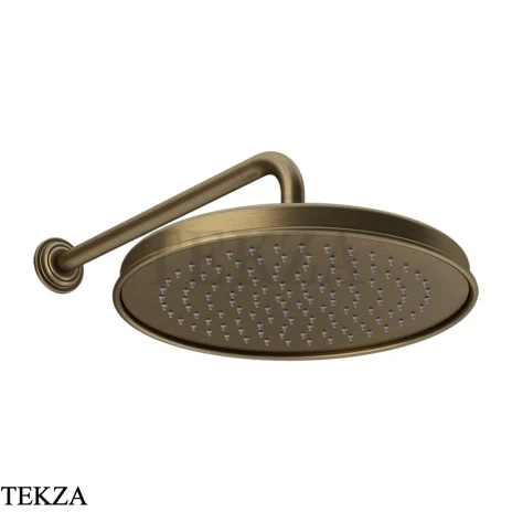 Gessi VENTI20 Верхний душ 300 с настенным креплением 65149-713, Antique Brass