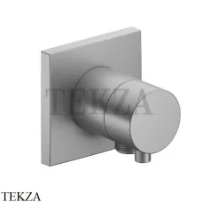 Keuco IXMO Comfort Вентиль переключатель на 2 потока, с выводом шланга, квадрат, внешняя часть 59556171102, алюминий finish