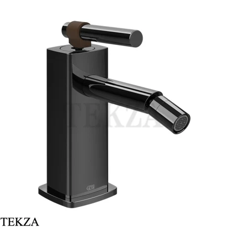 Gessi Jacqueline Смеситель для биде с донным клапаном 77067-706, black хром глянец