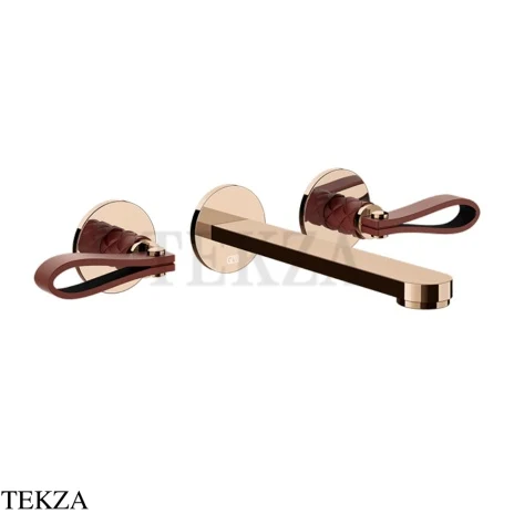Gessi Pelle Laccetto Смеситель для раковины, внешняя часть, 78490-444, Red Cherry/ Copper PVD