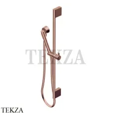 Ritmonio SHOWER Душевой гарнитур на штанге с выводом 74W017 F33, Brushed Rose Gold