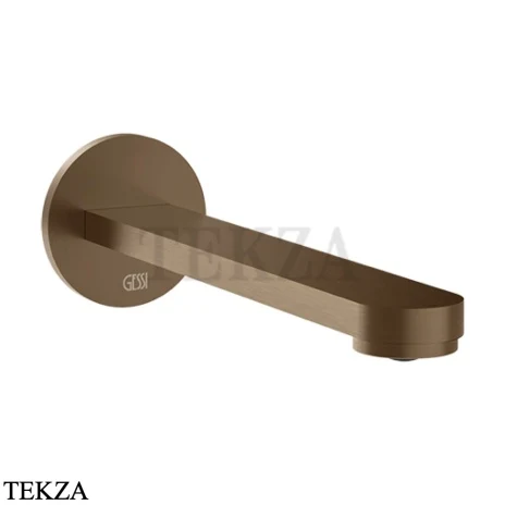 Gessi Pelle Tresse Излив для раковины на стену 78102-761, Coffee Bronze Brushed PVD