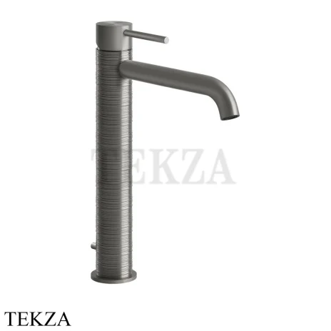 Gessi 316 TRAME Смеситель для раковины, с донным клапаном 54303-239, Steel Brushed