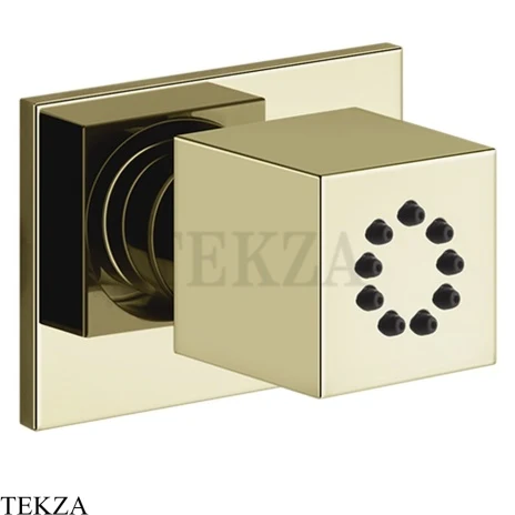 Gessi Rettangolo shower BODY JETS Боковая форсунка поворотная 20172-710, Brass PVD