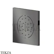 Newform Боковая форсунка квадратная, встраиваемая 563.59.064, PVD Brushed gun metal