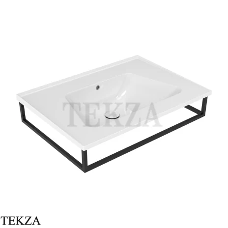 Flaminia Bloom полотенцедержатель-рама для раковины Bloom 70, 70×50×12 см, чёрный матовый