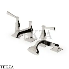 Zucchetti Bellagio Смеситель для ванны с гарнитуром ZB2441.C8, nickel глянец