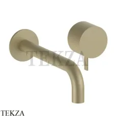 Fantini AF/21 Смеситель для раковины из стены, внешняя часть 27P6A613B, Matt British Gold