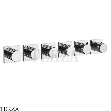 Gessi Incastri Термостат для душа 5 потоков, внешняя часть 75340-031, хром глянец