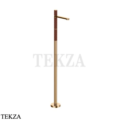 Gessi Pelle Tresse Смеситель для раковины напольный, внешняя часть 78295-430, Red Cherry/ Warm Bronze PVD