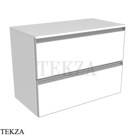 Flaminia Cubika тумба под раковину подвесная 70×37×50 см, 2 ящика, белый матовый